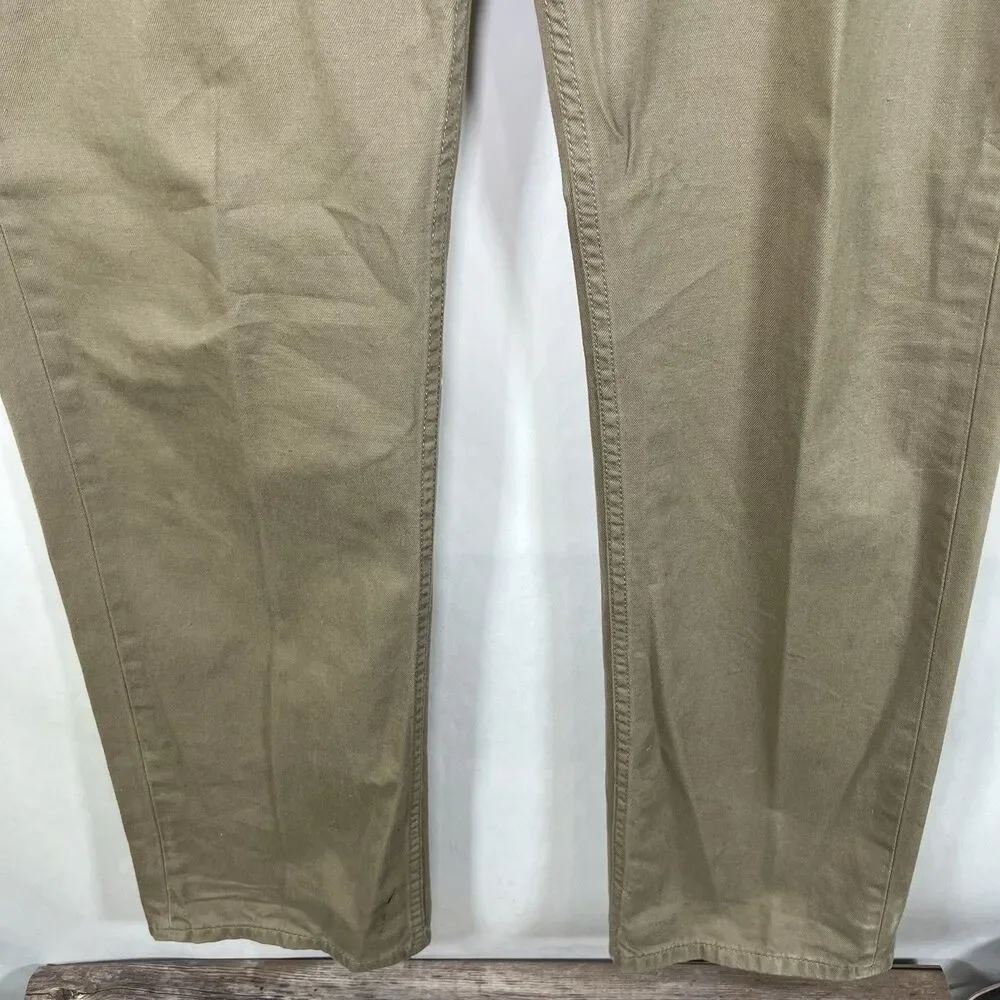 Levi's 559 Relaxed Fit Straight Leg Jeans Mens Size 42x34 Beige Tan White Tab